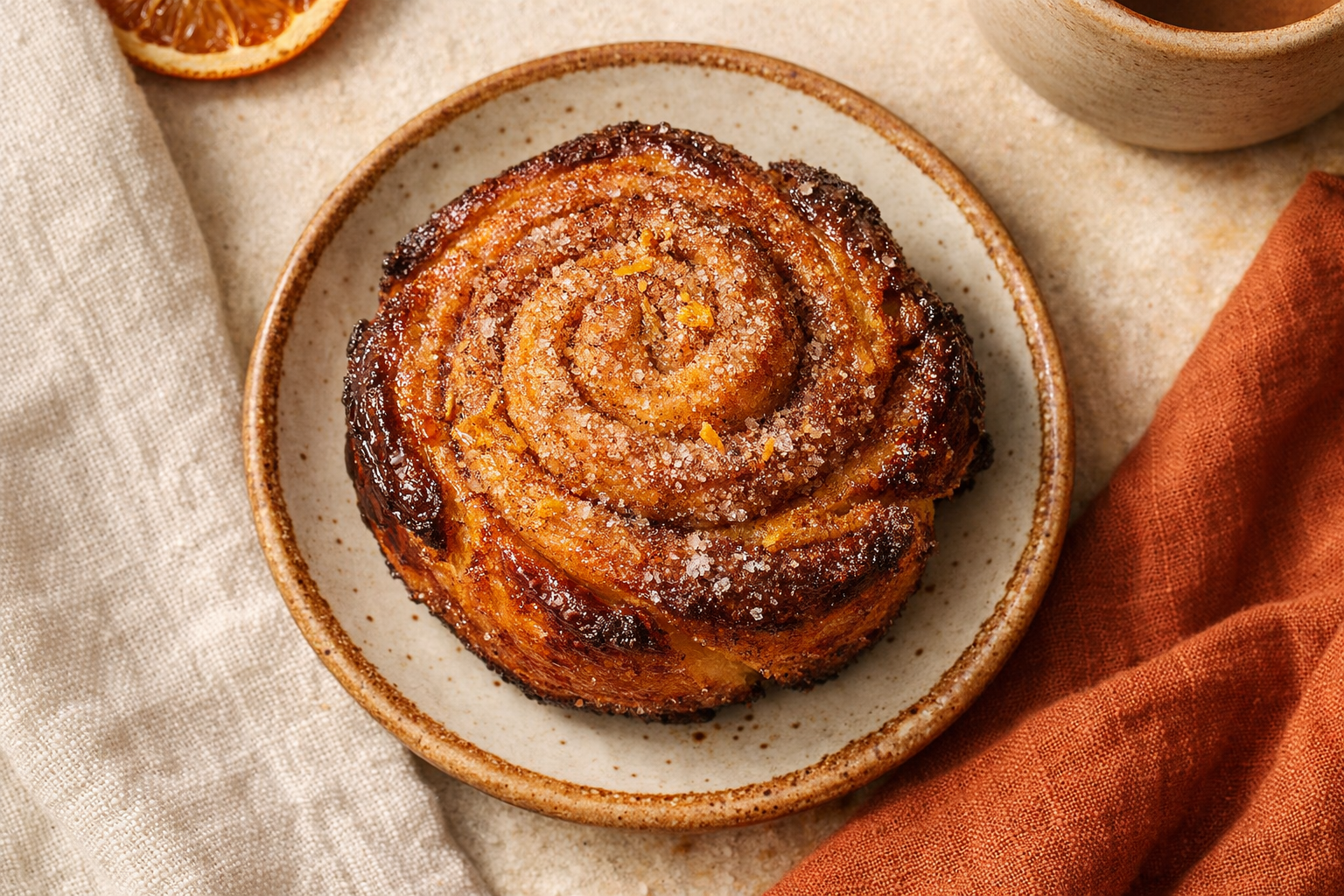Cinnamon sugar morning bun